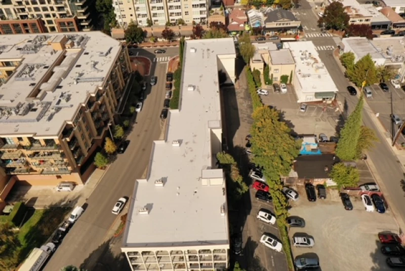 Bellevue Commercial Flex PVC Roofing in Gray