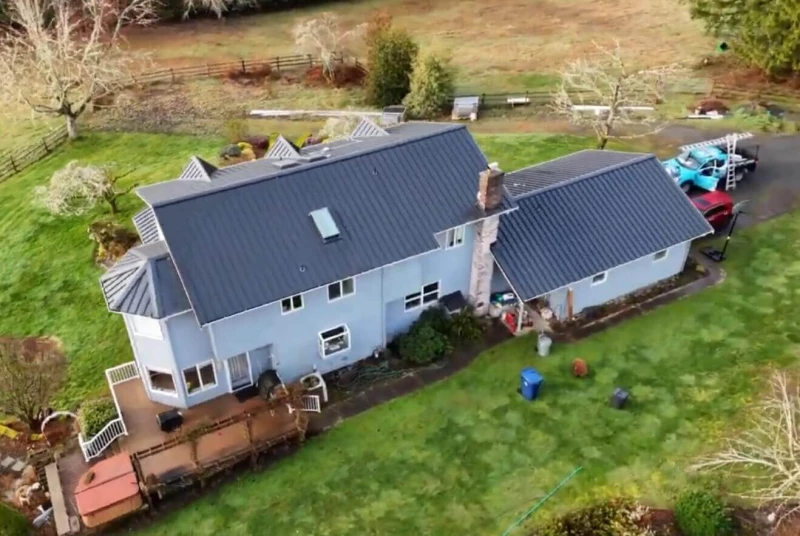 Snohomish, WA concrete tile roof replaced with NuRay Metal 1000 Series