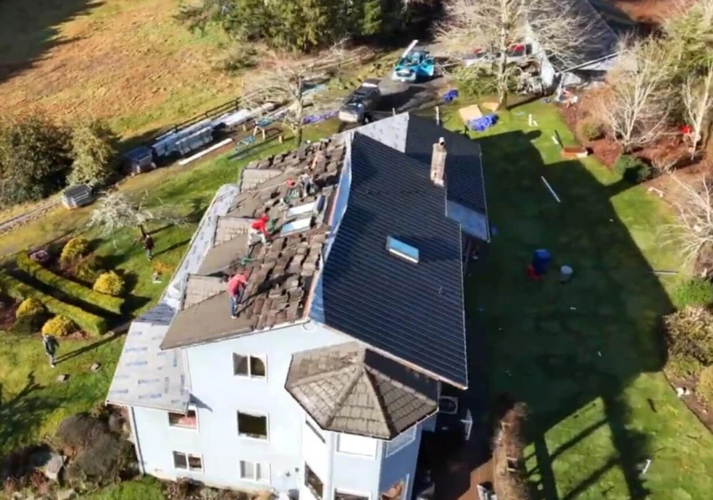 Nu-Ray Metal Roof Replacing Concrete Tile Flyover