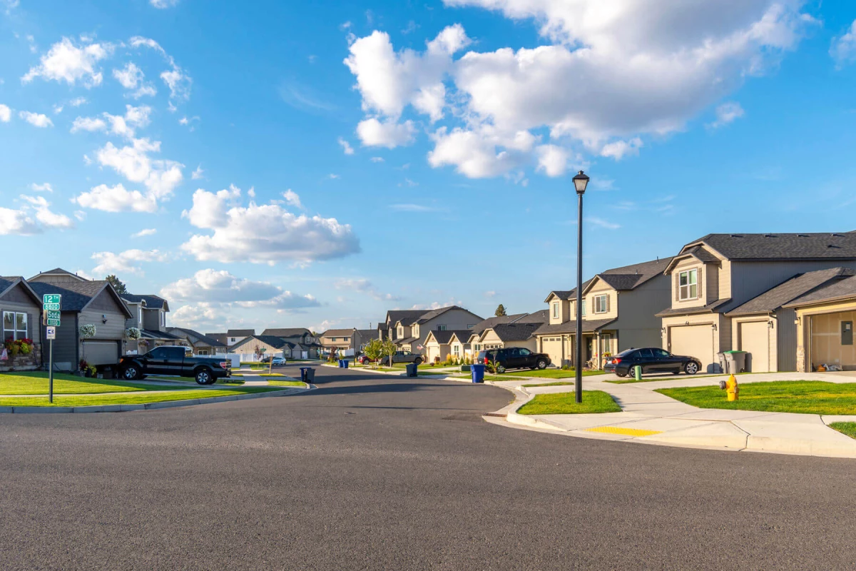 Auburn, WA Suburb Houses with New Roofs