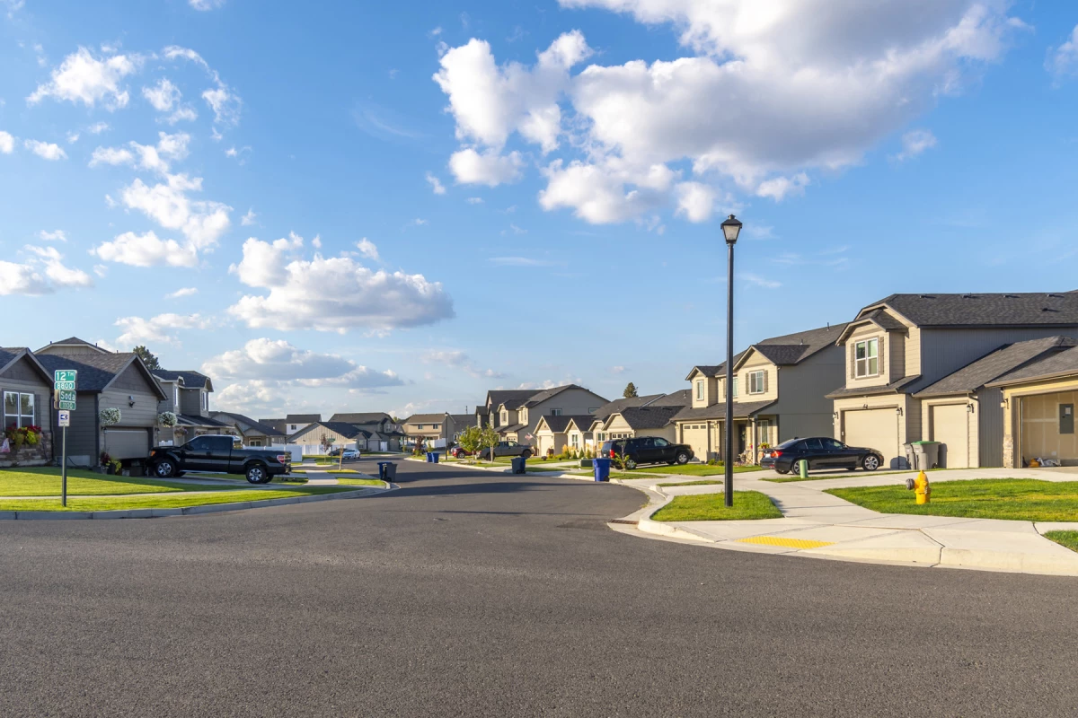 Auburn, WA Suburb Houses with New Roofs