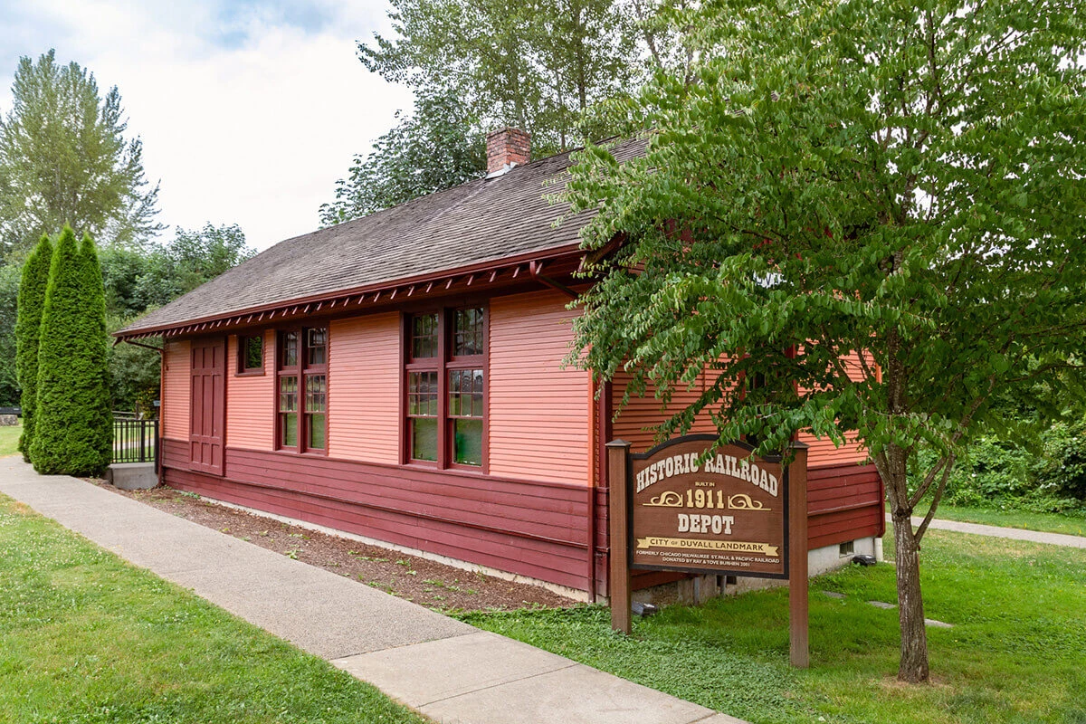 Duvall WA USA Railroad Depot Historic Landmark