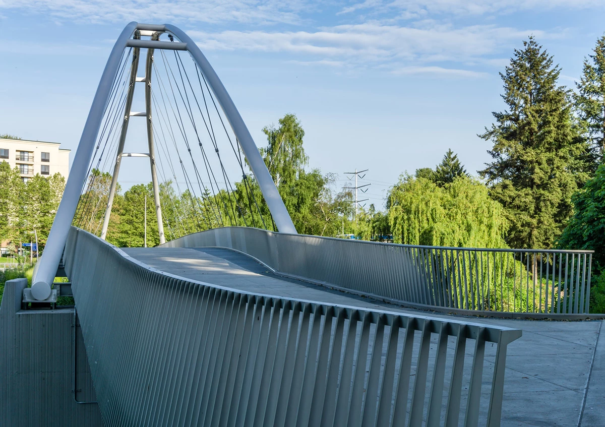 Tukwila, WA's Famous Urban Center Pedestrian Bridge