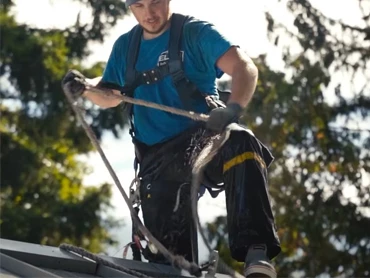 Cleaning a metal roof