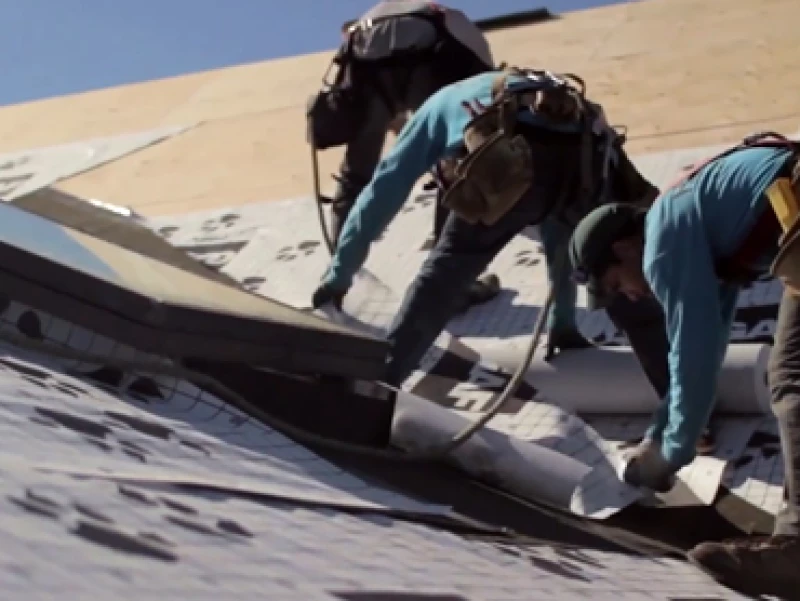 Timelapse of a re-roofing project