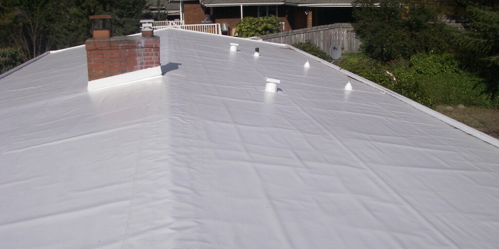 pvc roofing on a flat roof